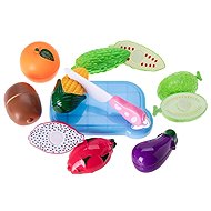 Micro trading Velcro fruit and vegetable set 16 pcs on card - Toy Kitchen Food