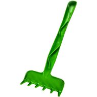 Micro trading Plastic rake 30 cm - green - Children's Tools