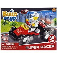 Micro trading BuildMeUp super racer kit - Rotes Auto mit Puppe 38 Teile - Bausatz