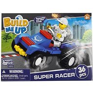 Micro trading BuildMeUp super racer kit - Auto blau mit Figur 36 Stück - Bausatz