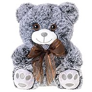 Micro trading Sitting plush bear with bow, 18 cm - Soft Toy