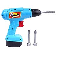 Micro trading Drill 17 cm + 3 drill bits in bag - Children's Tools