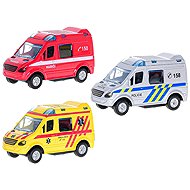 Microtrading Traffic car set 8 cm, metal, reverse, 3 pcs - Toy Car Set