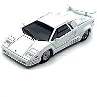 Mini GT Lamborghini Countach 25th Anniversary white E 1989, 1:64 - Metal Model