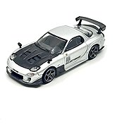 Mini GT Mazda RX7 (FD3S) Re-Amamiya silver metallic 2004, 1:64 - Metal Model