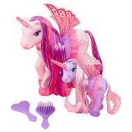 Simba Pony Einhorn mit einem rosa Kalb Licht - Spielset