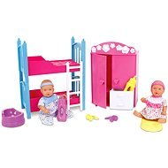 Simba New Born Baby Kids' Room with 2 Dolls (drink and wet) - Doll