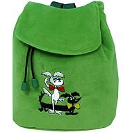 Kinder Rucksack Staflík und Spagetka - mit auffälliger Stickerei in grün - Kinderrucksack