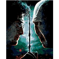 Zuty - Painting by Numbers - Harry Potter Facing Voldemort, 40X50 Cm, Canvas+Frame - Painting by Numbers