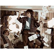 Zuty - Painting by Numbers - Harry Potter Catching Letters, 40X50 Cm, Canvas+Frame - Painting by Numbers