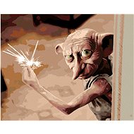 Zuty - Painting by Numbers - Charming Dobby (Harry Potter), 40X50 Cm, Canvas+Frame - Painting by Numbers