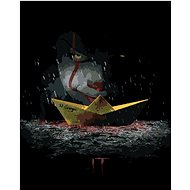 Zuty - Painting by Numbers - Pennywise With Boat (It), 40X50 Cm, Canvas+Frame - Painting by Numbers