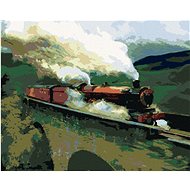 Zuty - Painting by Numbers - Painting of Hogwarts Express (Harry Potter), 40X50 Cm, Canvas+Frame - Painting by Numbers