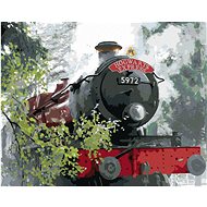 Zuty - Painting by Numbers - Hogwarts Express On The Road (Harry Potter), 40X50 Cm, Canvas+Frame - Painting by Numbers