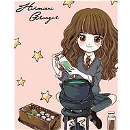 Zuty - Painting by Numbers - Hermione Granger With Potty (Harry Potter), 40X50 Cm, Canvas+Frame - Painting by Numbers