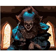 Zuty - Painting by Numbers - Pennywise In Church (It), 40X50 Cm, Canvas+Frame - Painting by Numbers