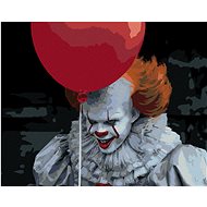 Zuty - Painting by Numbers - Pennywise With Balloon (It), 40X50 Cm, Canvas+Frame - Painting by Numbers