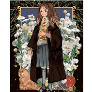 Zuty - Painting by Numbers - Hermione And The Crooked Leg Among Flowers (Harry Potter), 40X50 Cm, Ca - Painting by Numbers