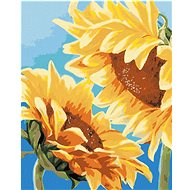 Zuty - Painting by Numbers - Two Sunflowers (Myroslava Voloschuk), 40X50 Cm, Canvas+Frame - Painting by Numbers