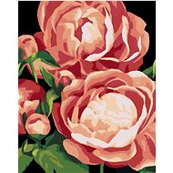 Zuty - Painting by Numbers - Peonies 3 (Myroslava Voloschuk), 40X50 Cm, Canvas+Frame - Painting by Numbers