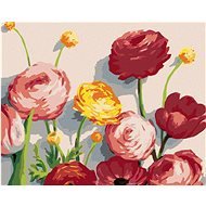 Zuty - Painting by Numbers - Peonies And Tulips (Myroslava Voloschuk), 80X100 Cm, Canvas+Frame - Painting by Numbers