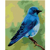 Zuty - Painting by Numbers - Blue Bird 2 (Myroslava Voloschuk), 40X50 Cm, Canvas+Frame - Painting by Numbers