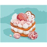 Zuty - Painting by Numbers - Dessert With Marshmallow (Myroslava Voloschuk), 40X50 Cm, Canvas+Frame - Painting by Numbers
