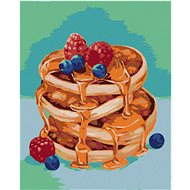 Zuty - Painting by Numbers - Pancakes With Syrup (Myroslava Voloschuk), 40X50 Cm, Canvas+Frame - Painting by Numbers