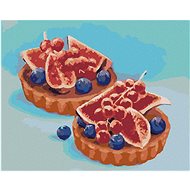 Zuty - Painting by Numbers - Fig Tartlets (Myroslava Voloschuk), 40X50 Cm, Canvas+Frame - Painting by Numbers