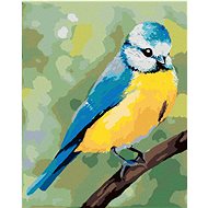 Zuty - Painting by Numbers - Blue Bird Sitting on a Twig(Myroslava Voloschuk), 40X50 Cm, Canvas - Painting by Numbers