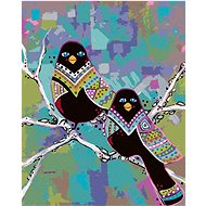 Zuty - Painting By Numbers - Mother With Bird (Jonna James), 40X50 Cm, Canvas+Frame - Painting by Numbers