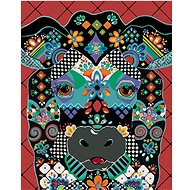 Zuty - Painting by Numbers - Cow (Jonna James), 40X50 Cm, Canvas+Frame - Painting by Numbers