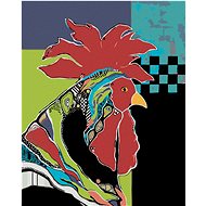 Zuty - Painting by Numbers - Adult Rooster (Jonna James), 40X50 Cm, Canvas+Frame - Painting by Numbers