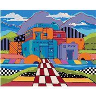 Zuty - Painting by Numbers - Colorful House (Jonna James), 40X50 Cm, Canvas+Frame - Painting by Numbers