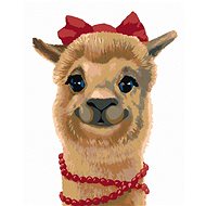 Zuty - Painting by Numbers - Alpaca (Myroslava Voloschuk), 40X50 Cm, Canvas+Frame - Painting by Numbers