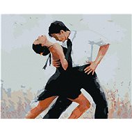 Zuty - Painting by Numbers - Dancers Dancing Tango, 80X100 Cm, Canvas+Frame - Painting by Numbers