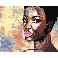 Zuty - Painting by Numbers - Portrait of an African Woman, 80X100 Cm, Canvas+Frame - Painting by Numbers