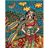 Zuty - Painting by Numbers - Indian Woman, 40X50 Cm, Canvas+Frame - Painting by Numbers