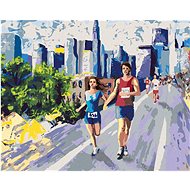 Zuty - Painting by Numbers - Two Runners, 40X50 Cm, Canvas+Frame - Painting by Numbers