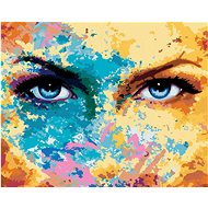 Zuty - Painting by Numbers - Shining Blue Eyes, 80X100 Cm, Canvas+Frame - Painting by Numbers