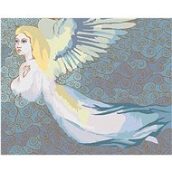 Zuty - Painting by Numbers - Christmas Angel Ix, 40X50 Cm, Canvas+Frame - Painting by Numbers