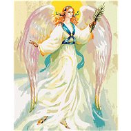 Zuty - Painting by Numbers - Beautiful Angel With Big Wings, 40X50 Cm, Canvas+Frame - Painting by Numbers
