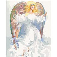 Zuty - Painting By Numbers - Angel With Colored Wings, 40X50 Cm, Canvas+Frame - Painting by Numbers