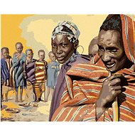Zuty - Painting by Numbers - Africa Natives (D. Rusty Rust), 40X50 Cm, Canvas+Frame - Painting by Numbers