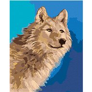 Zuty - Painting by Numbers - Wolf Portrait Ii (D. Rusty Rust), 40X50 Cm, Canvas+Frame - Painting by Numbers