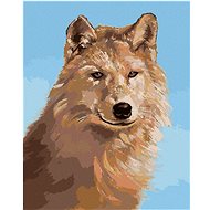 Zuty - Painting by Numbers - Wolf Portrait Iii (D. Rusty Rust), 40X50 Cm, Canvas+Frame - Painting by Numbers