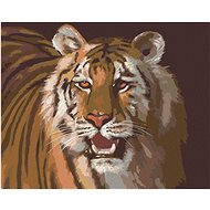 Zuty - Painting by Numbers - Tiger Portrait (D. Rusty Rust), 40X50 Cm, Canvas+Frame - Painting by Numbers