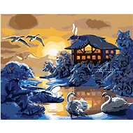 Zuty - Painting By Numbers - Animals At Home And Sunset (D. Rusty Rust), 40X50 Cm, Canvas+Frame - Painting by Numbers