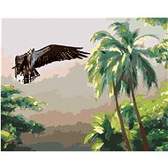 Zuty - Painting by Numbers - Eagle In The Forest And Trees (D. Rusty Rust), 40X50 Cm, Canvas+Frame - Painting by Numbers