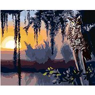Zuty - Painting By Numbers - Owl And Sunset (D. Rusty Rust), 40X50 Cm, Canvas+Frame - Painting by Numbers